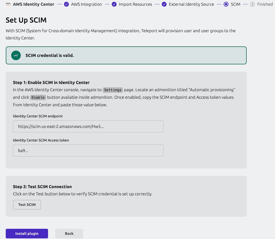 Enable SCIM